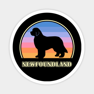 Newfoundland Vintage Sunset Dog Magnet